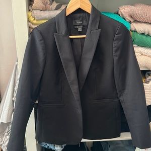 Black cotton stretch jcrew Parke blazer 6P